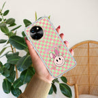 Cute Bunny Customize Transparent Silicon Case For Vivo Y21 / Vivo Y21A / Vivo Y21E /Vivo Y21S/ Vivo Y21T