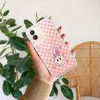 Cute Bunny Customize Transparent Silicon Case For Vivo Y35