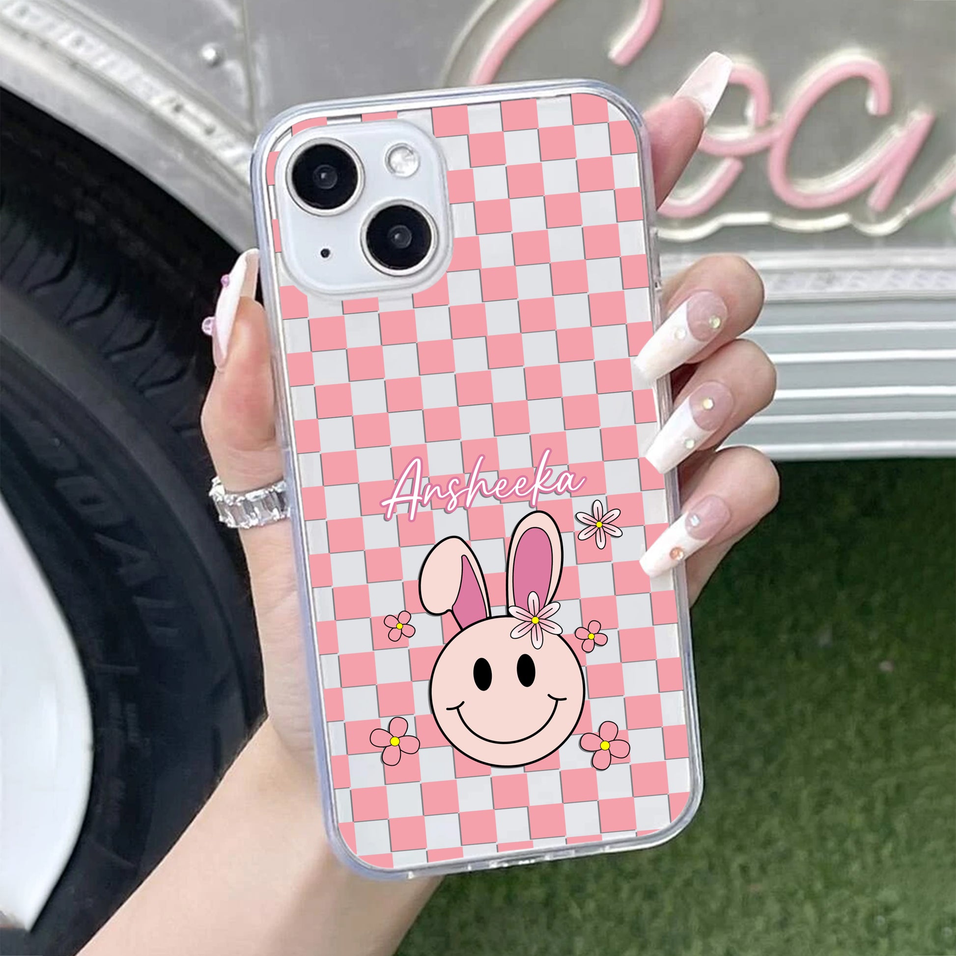 Cute Bunny Customize Transparent Silicon Case For iPhone ShopOnCliQ