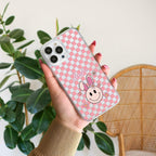 Cute Bunny Customize Transparent Silicon Case For iPhone 15 Pro