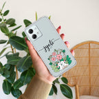 Cute Bunny Customize Transparent Silicon Case V2 For Motorola Edge 40 Neo