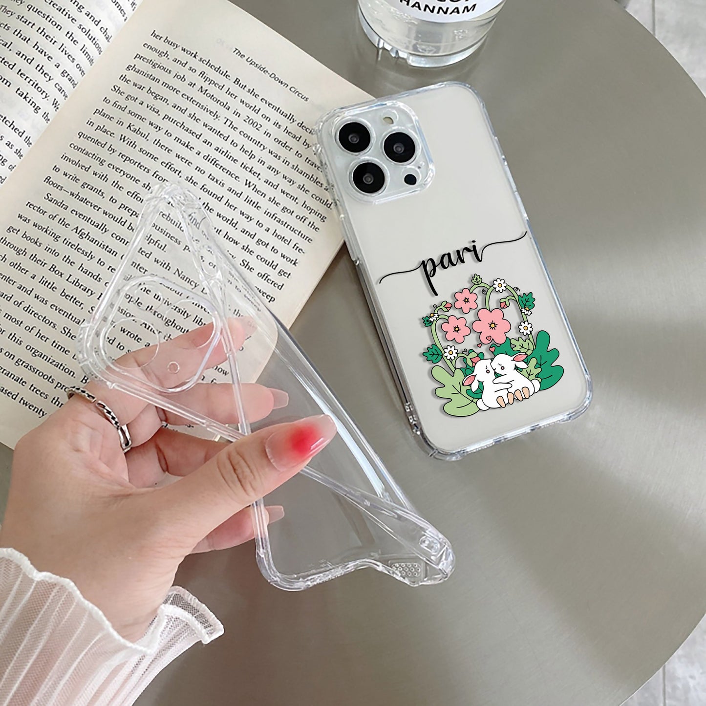 Cute Bunny Customize Transparent Silicon Case V2 For Motorola ShopOnCliQ