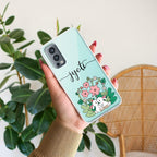 Cute Bunny Customize Transparent Silicon Case V2 For OnePlus Nord 2 5G