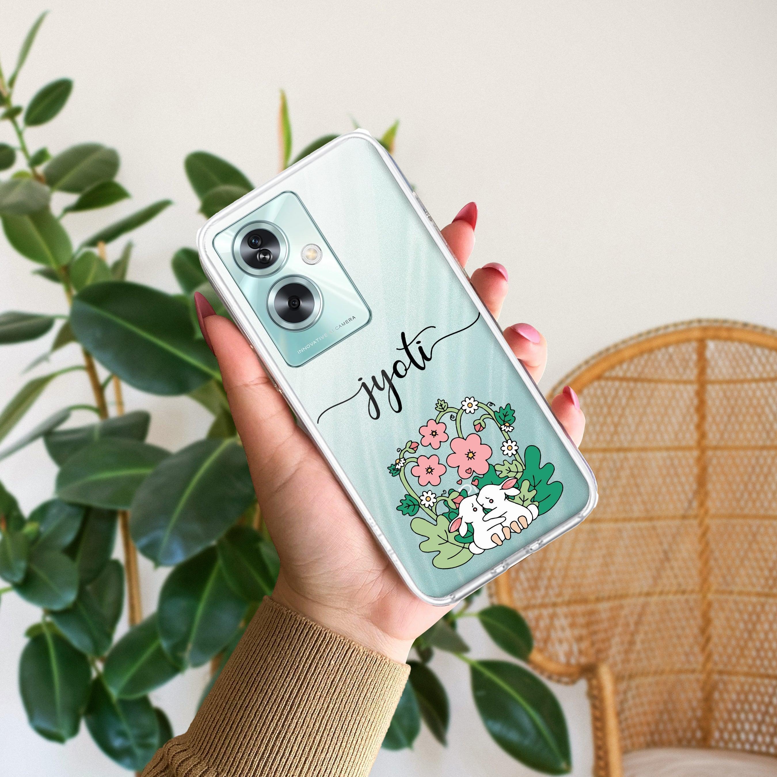 Cute Bunny Customize Anti Yellow Case V2 For Oppo A79 5G
