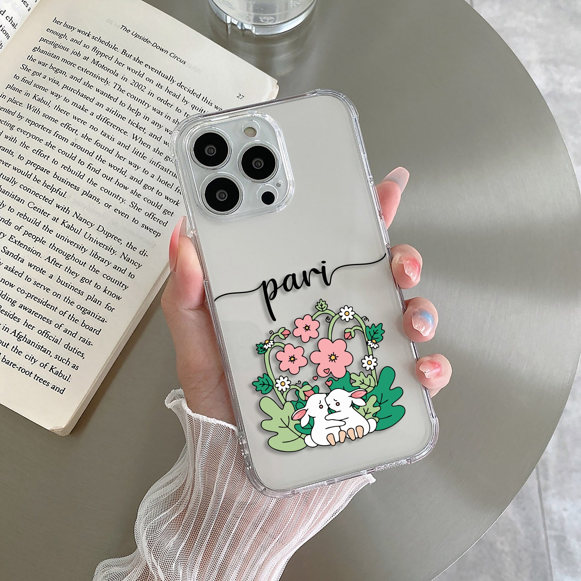 Cute Bunny Customize Transparent Silicon Case V2 For Poco - ShopOnCliQ