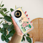 Cute Bunny Customize Transparent Silicon Case V2 For Realme C35 / Realme Narzo 50A Prime
