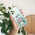 Cute Bunny Customize Anti Yelllow Case V2 For Realme C35 / Realme Narzo 50A Prime