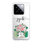 Cute Bunny Customize Transparent Silicon Case V2 For Redmi Note 13 5G
