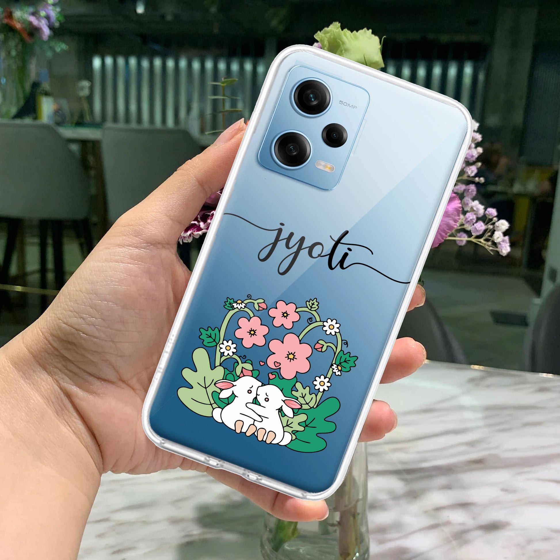 Cute Bunny Customize Transparent Silicon Case V2 For Redmi/Xiaomi ShopOnCliQ