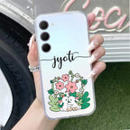 Cute Bunny Customize Anti Yellow Case V2 For Samsung Galaxy S23 Plus 5G