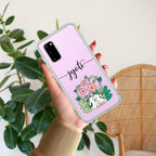Cute Bunny Customize Transparent Silicon Case V2 For Samsung Galaxy A36 5G