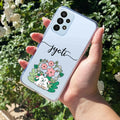 Cute Bunny Customize Transparent Silicon Case V2 For Samsung Galaxy A33