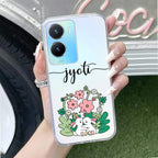 Cute Bunny Customize Transparent Silicon Case V2 For Vivo X70 Pro