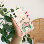 Cute Bunny Customize Transparent Silicon Case V2 For Vivo Y35