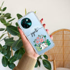 Cute Bunny Customize Transparent Silicon Case V2 For Vivo Y58 5G