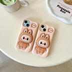 Cute Cartoon 3D Silicone Phone Case with Scalable Holder for iPhone - ShopOnCliQ