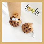 Cute Cartoon Design Case Cover for Apple AirPods Pro 2nd Generation - Shockproof TPU with Keychain - AirPods Pro 2 Protector for Men and Women (Cookie Bear) - ShopOnCliQ