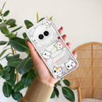 Cute Cat Customize Transparent Silicon Case For Nothing - ShopOnCliQ