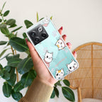Cute Cat Customize Anti Yellow Case For OnePlus 10T 5G