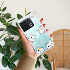 Cute Cat Customize Anti Yellow Case For OnePlus 10 Pro 5G