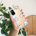 Cute Cat Customize Anti Yellow Case For Oppo F19 Pro Plus