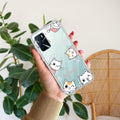 Cute Cat Customize Anti Yellow Case For Oppo A16