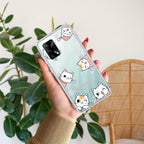 Cute Cat Customize Anti Yellow Case For Oppo F19 / Oppo F19s