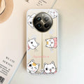 Cute Cat Customize Transparent Silicon Case For Realme 11 Pro+ 5G
