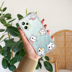 Cute Cat Customize Transparent Silicon Case For Realme/Narzo - ShopOnCliQ