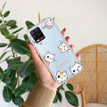 Cute Cat Customize Anti Yelllow Case For Realme 8 4G / Realme 8 Pro