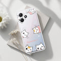 Cute Cat Customize Transparent Silicon Case For Redmi Note 13 Pro 5G