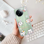 Cute Cat Customize Transparent Silicon Case For Xiaomi 14 Civi 5G