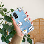 Cute Cat Customize Transparent Silicon Case For Redmi Note 12 4G