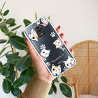 Cute Cat Customize Transparent Silicon Case For Redmi 14C 5G