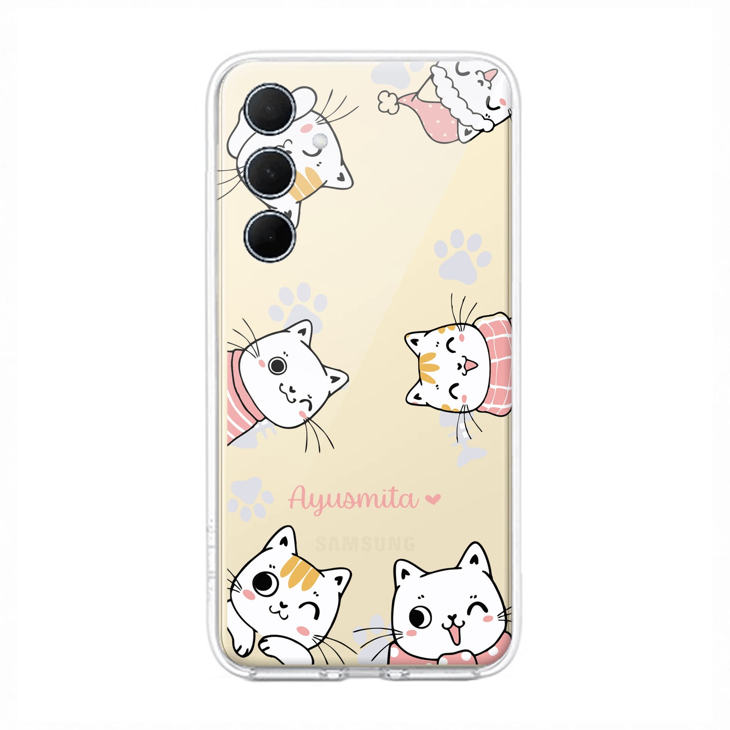 Cute Cat Customize Transparent Silicon Case For Samsung ShopOnCliQ