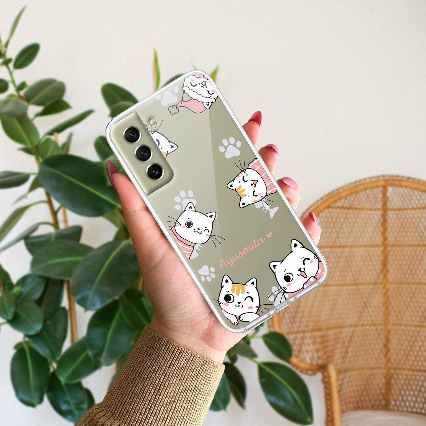 Cute Cat Customize Transparent Silicon Case For Samsung ShopOnCliQ