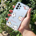 Cute Cat Customize Anti Yellow Case For Samsung Galaxy A13 4G