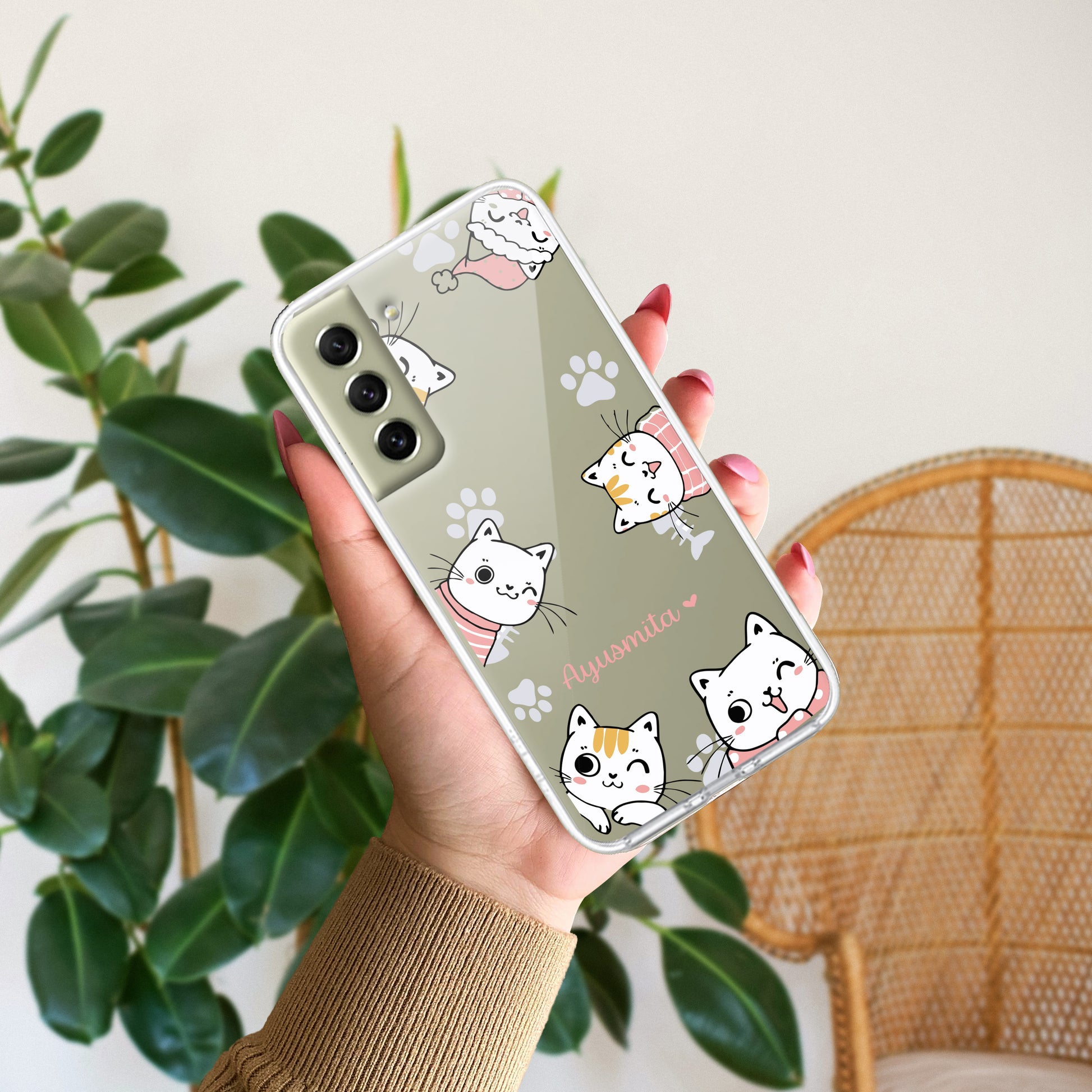 Cute Cat Customize Transparent Silicon Case For Samsung ShopOnCliQ