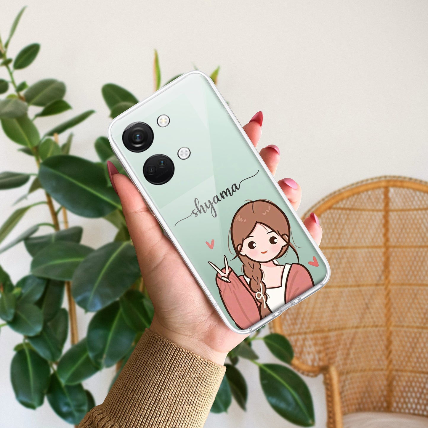 Cute Charm Customize Transparent Silicon Case For OnePlus ShopOnCliQ