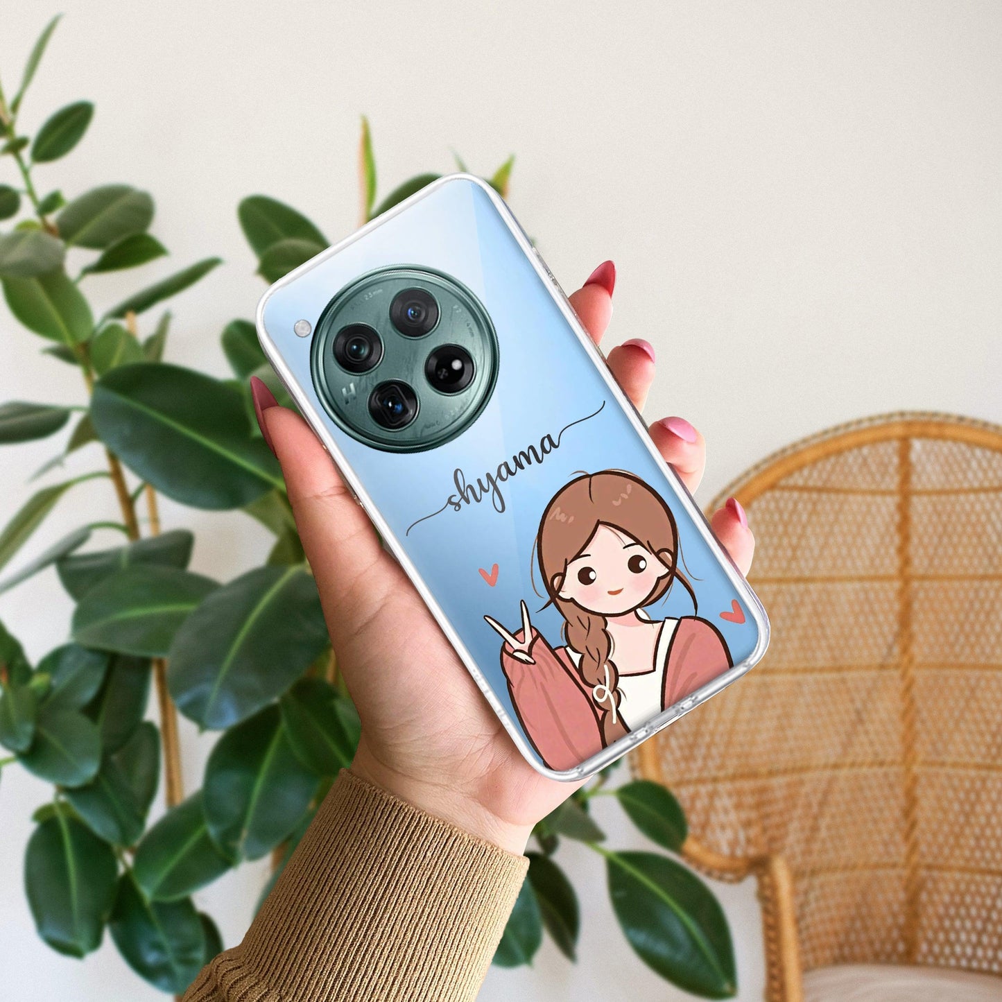 Cute Charm Customize Transparent Silicon Case For OnePlus