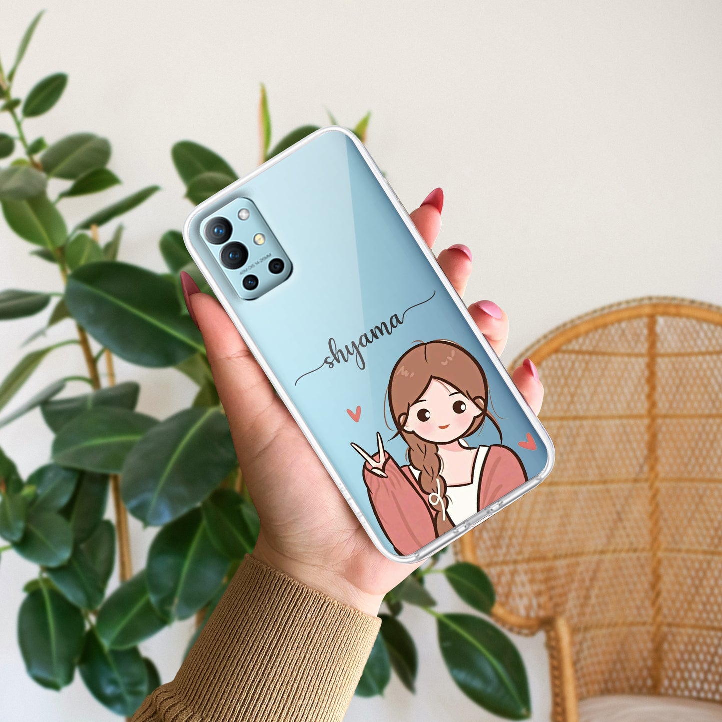 Cute Charm Customize Transparent Silicon Case For OnePlus - ShopOnCliQ