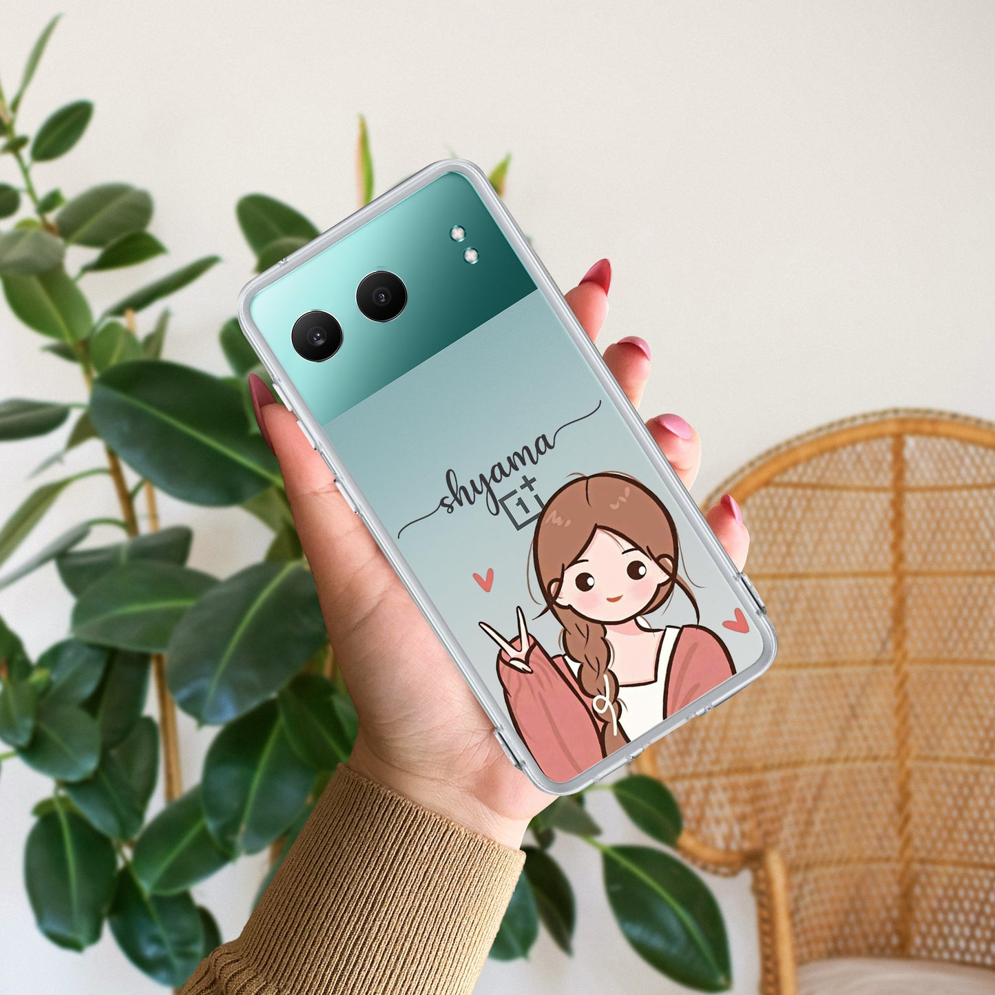 Cute Charm Customize Transparent Silicon Case For OnePlus ShopOnCliQ