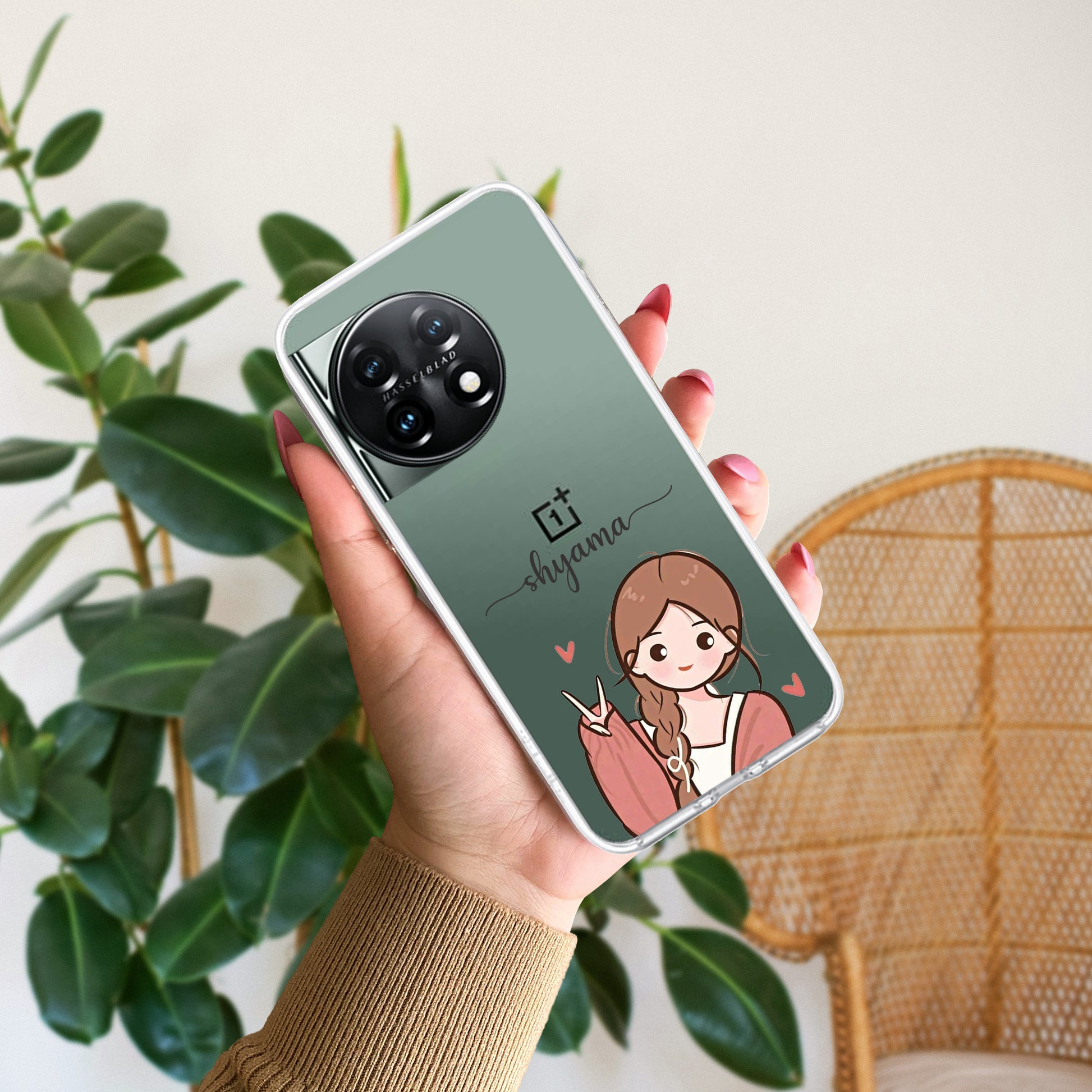 Cute Charm Customize Transparent Silicon Case For OnePlus - ShopOnCliQ