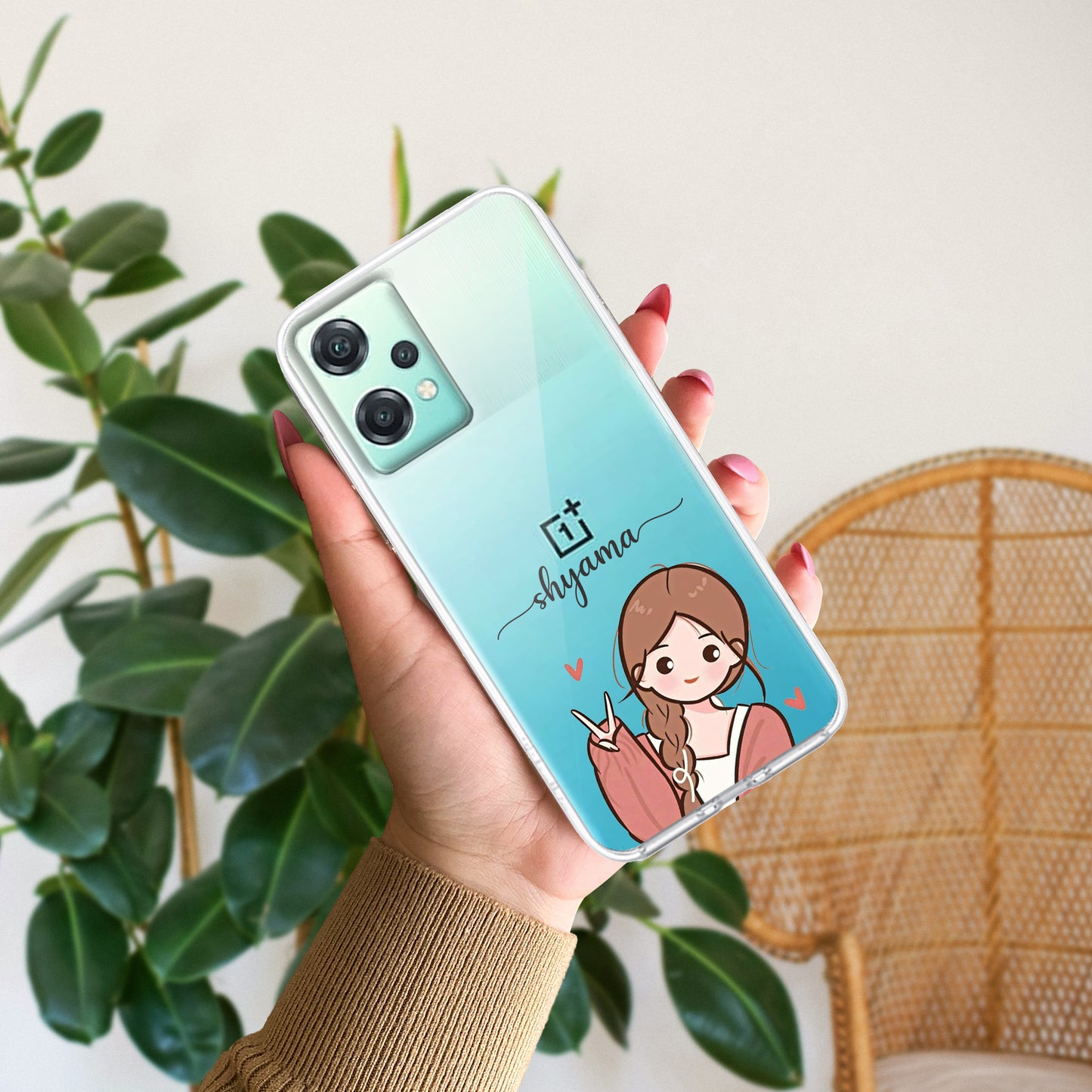 Cute Charm Customize Transparent Silicon Case For OnePlus ShopOnCliQ