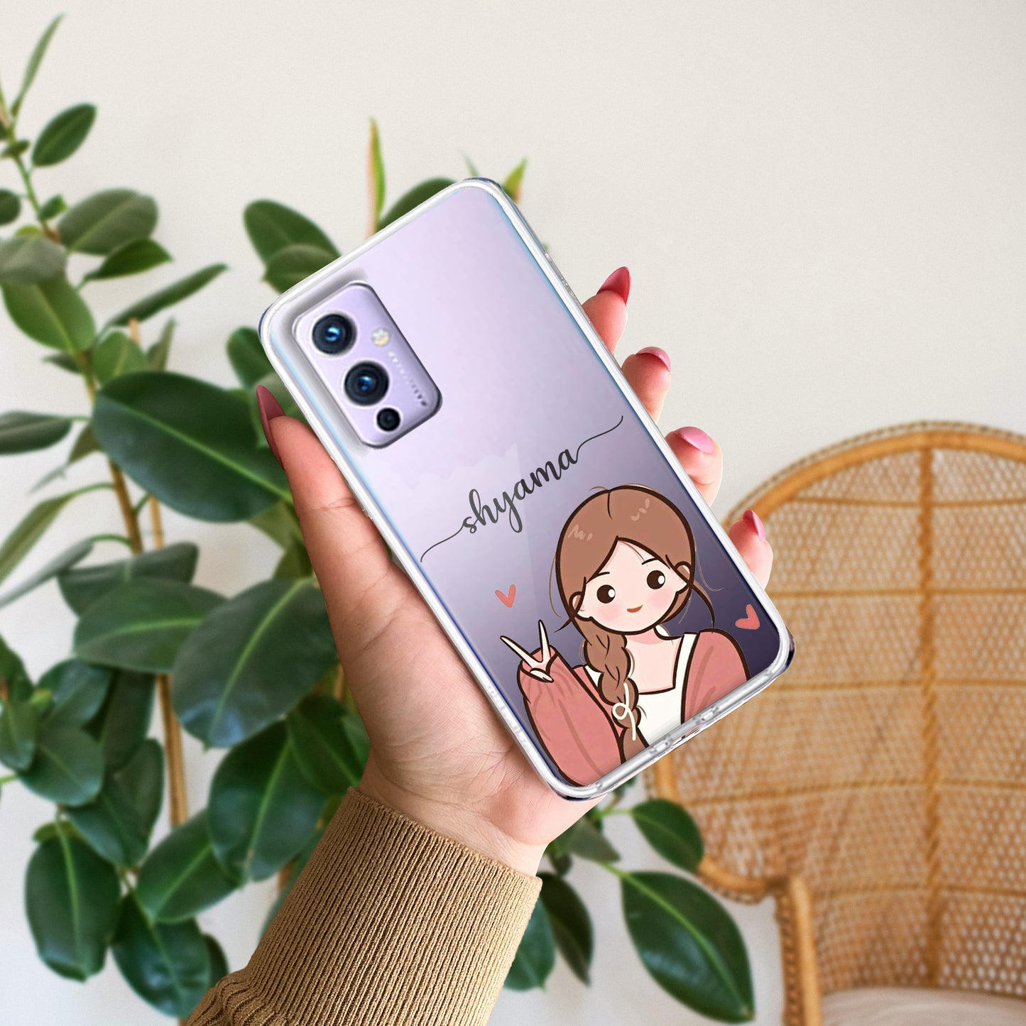 Cute Charm Customize Transparent Silicon Case For OnePlus - ShopOnCliQ