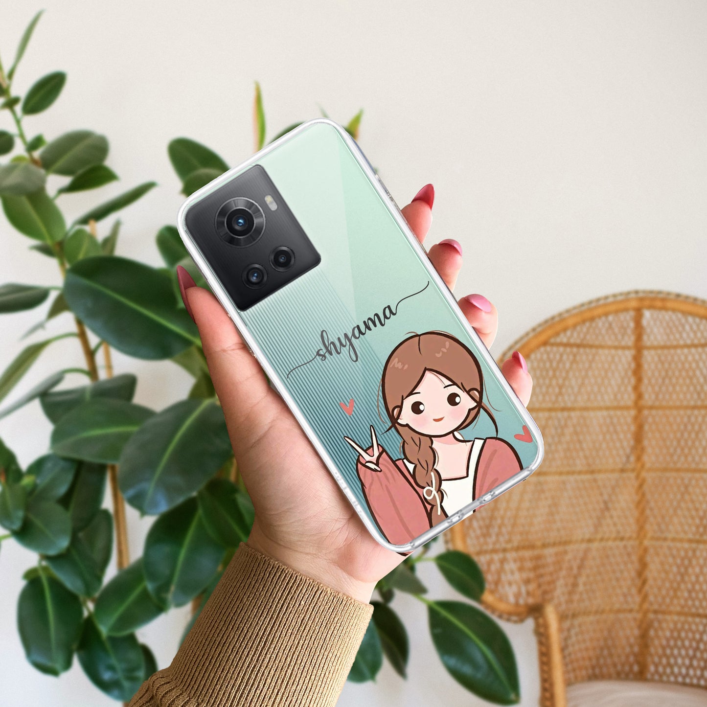 Cute Charm Customize Transparent Silicon Case For OnePlus ShopOnCliQ