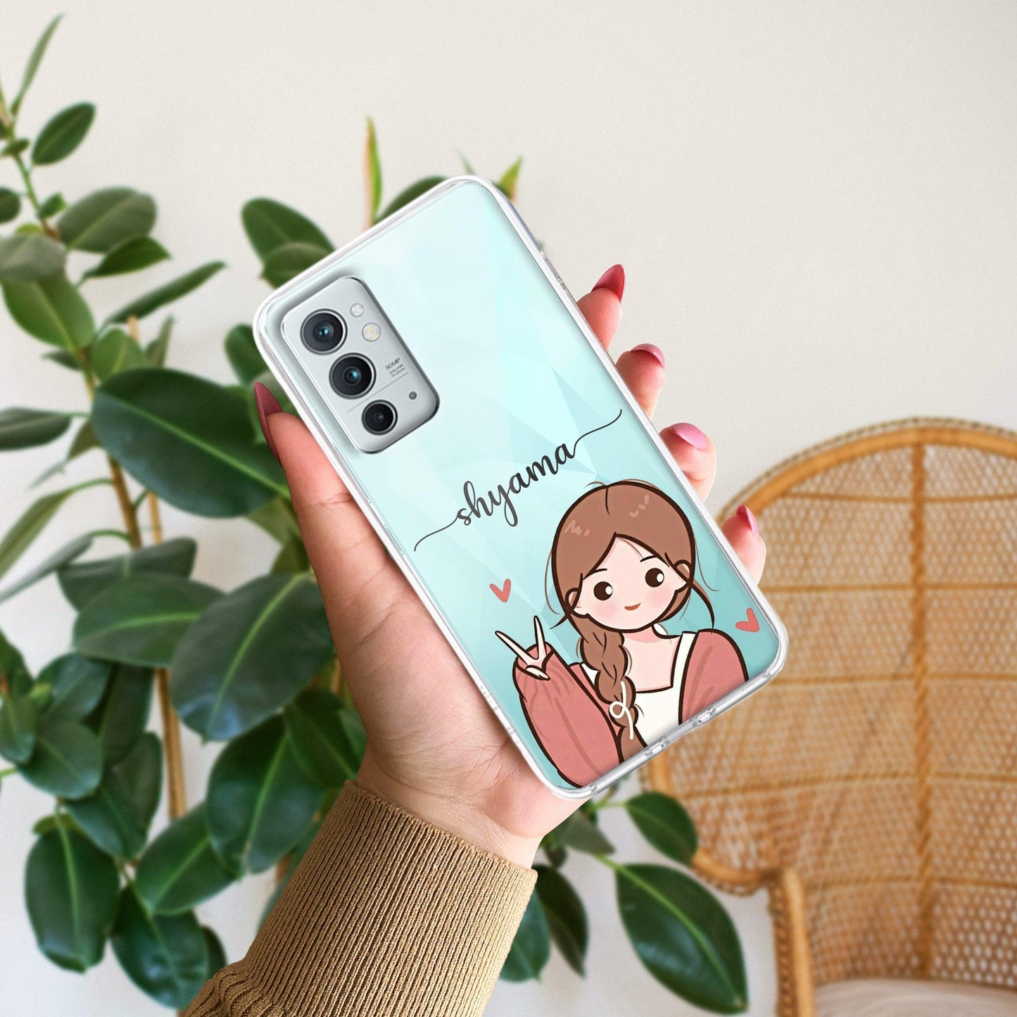 Cute Charm Customize Transparent Silicon Case For OnePlus