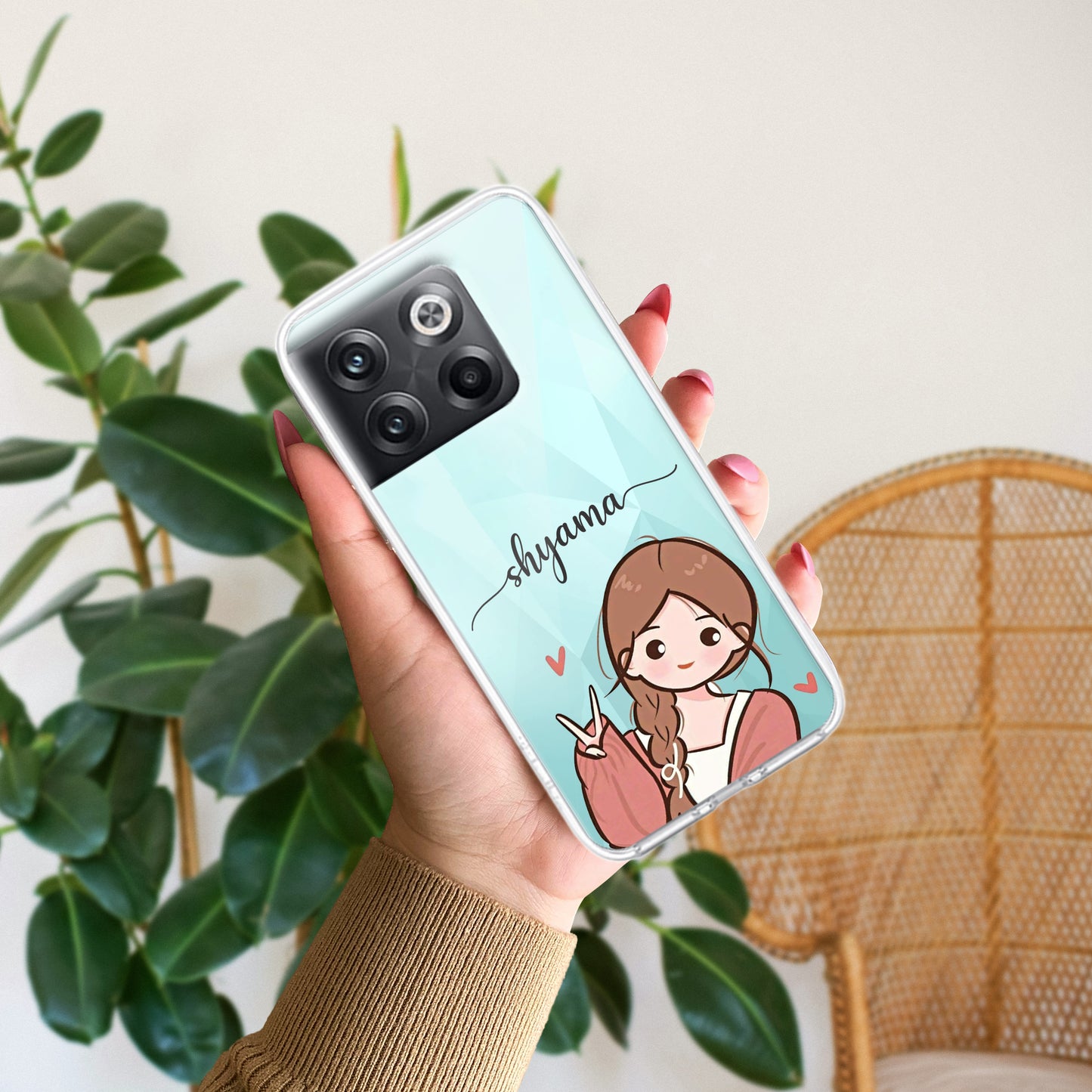 Cute Charm Customize Transparent Silicon Case For OnePlus ShopOnCliQ