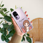 Cute Charm Customize Transparent Silicon Case For Oppo Reno 8 Pro 5G