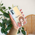 Cute Charm Customize Anti Yellow Case For Oppo Reno 6 Pro 5G
